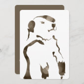 Invitation marmotte (Devant / Derrière)