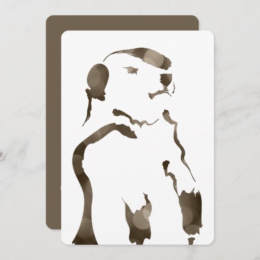 Invitation marmotte (Devant / Derrière)