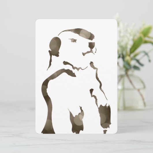 Invitation marmotte (Debout devant)