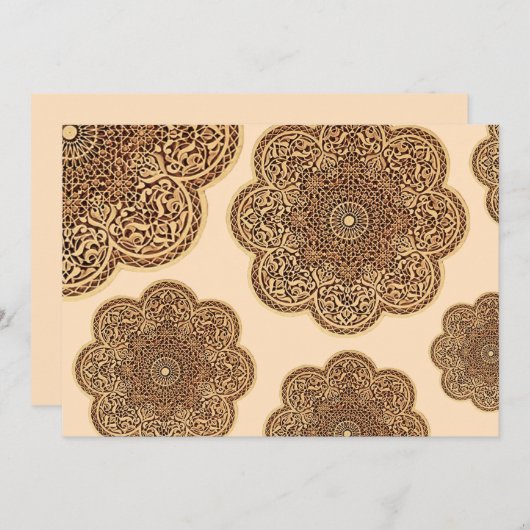 Invitation marocaine (Devant / Derrière)