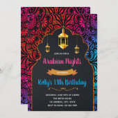 Invitation marocaine de partie (Devant / Derrière)