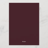 Invitation Maroon Emerald Opulent Wedding (Dos)
