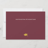 Invitation Maroon et Gold Photo Graduation Party 2023 (Dos)