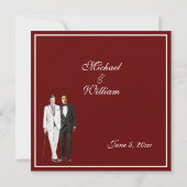 Invitation Maroon Gay (Dos)