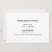 Invitation Maroon Gold High School Reunion (Dos)