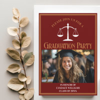 Maroon Gold Law School Graduation Photo Party