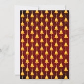 Invitation Maroon mariage indien Haldi Mehndi Sangeet jaune (Dos)