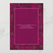 Invitation Maroon Rose Wedding (Dos)