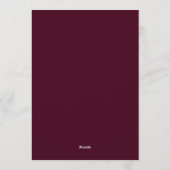Invitation Maroon Slate Chiaroscuro Wedding (Dos)