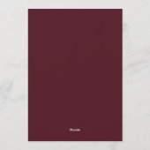 Invitation Maroon Slate Somber Bloom Wedding (Dos)