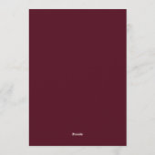 Invitation Maroon & Teal Autumnal Bloom Wedding (Dos)