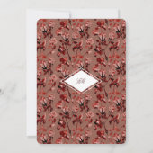 Invitation Maroon Wild Botanical Maximalism Wedding (Dos)