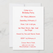 Invitation Marque de Broadway, tapis rouge 60 e anniversaire (Dos)