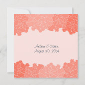 Invitation Marque de table de mariage Message de remerciement (Dos)