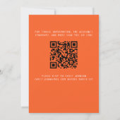 Invitation Marque Tropicale Croquis Fleur Bordure Bachelorett (Dos)