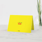 INVITATION MARQUE VÉRIFIÉE JAUNE CLAIR ET MODERNE (Dos)