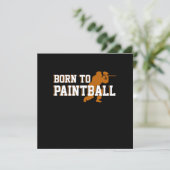 Invitation Marqueur d'arme de paintball né pour le cadeau de  (Debout devant)