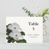 Invitation Marqueurs de table de mariage moderne Fleur de Mag (Debout devant)