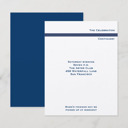 Invitation Marquez la réception métallique de Mitzvah de (Devant / Derrière)