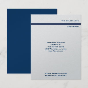 Invitation Marquez la réception métallique de Mitzvah de