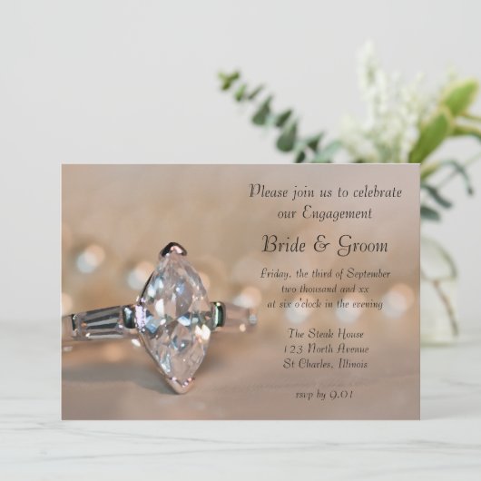 Invitation Marquise Diamond Ring (Debout devant)