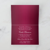 Invitation marron d'obtention du diplôme (Intérieur)