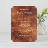 Invitation Marron occidental Howdy Cowboy Brun  (Debout devant)