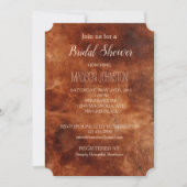 Invitation Marron occidental Howdy Cowboy Brun  (Devant)