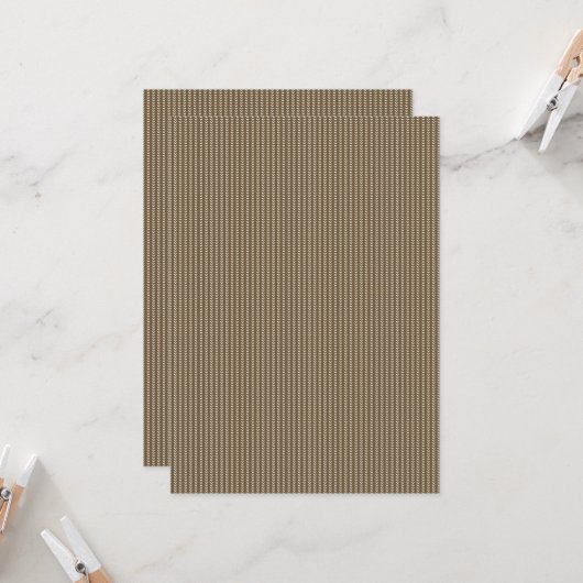 Invitation marron, rectangle, bois, beige, gris, or, police,  (Devant/Arrière en situation)
