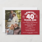 Invitation Marry Ruby 40e anniversaire de Mariage 2 Photo (Devant)