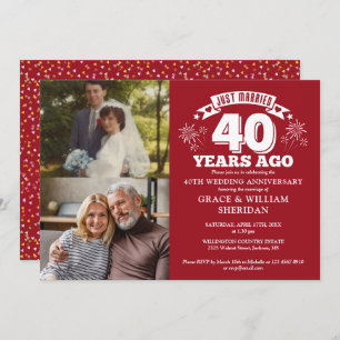 Invitation Marry Ruby 40e anniversaire de Mariage 2 Photo