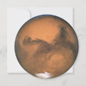 Invitation Mars, navette spatiale fête d'anniversaire (Dos)