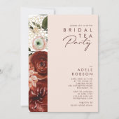 Invitation Marsala Autumn Floral | Blush Bridal Tea Party (Devant)