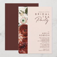 Marsala Autumn Floral | Blush Bridal Tea Party