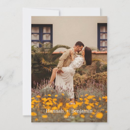 Invitation Marsala Boho Mariage Moderne Minimal QR Code Photo (Dos)