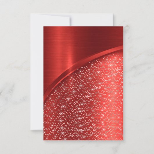 Invitation Marsala Bourgogne Parties scintillant Fête des mar (Dos)