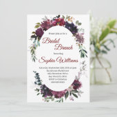 Invitation Marsala Bridal Shower (Debout devant)