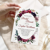 Invitation Marsala Bridal Shower