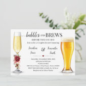 Invitation Marsala Bubbles & Brews avant de faire Couples Dou (Debout devant)