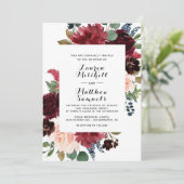 Invitation Marsala Burgundy (Debout devant)