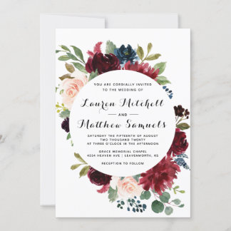 Invitation Marsala Burgundy