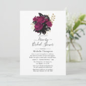 Invitation Marsala et Fleur Gold Virtuelle Drive By Douche (Debout devant)