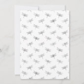 Invitation Marsala, Mariage floral noir et argent (Dos)