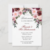 Invitation Marsala Peony Peony Peony Peony Luncheon En (Devant)