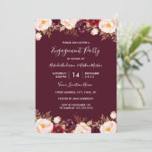 Invitation Marsala Rouge Bourgogne (Debout devant)