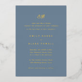 Invitation Marseille Faire-part de mariage Foil (Recto)
