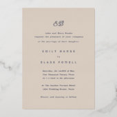 Invitation Marseille Faire-part de mariage Foil (Recto)