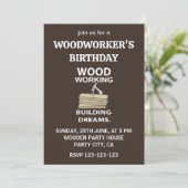 Invitation Marteau de menuiserie Anniversaire de menuisier Me (Debout devant)
