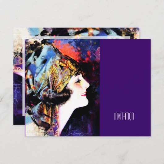 Invitation Martha Mansfield (Devant / Derrière)