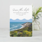 Invitation Martha's Vineyard Photo Save the Date Mariage (Debout devant)